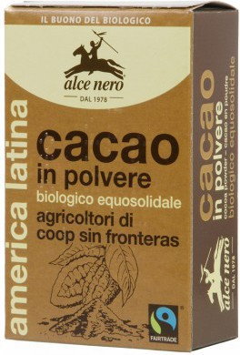 Fair Trade ALCE NERO KAKAO W PROSZKU BIO 75 g - ALCE NERO