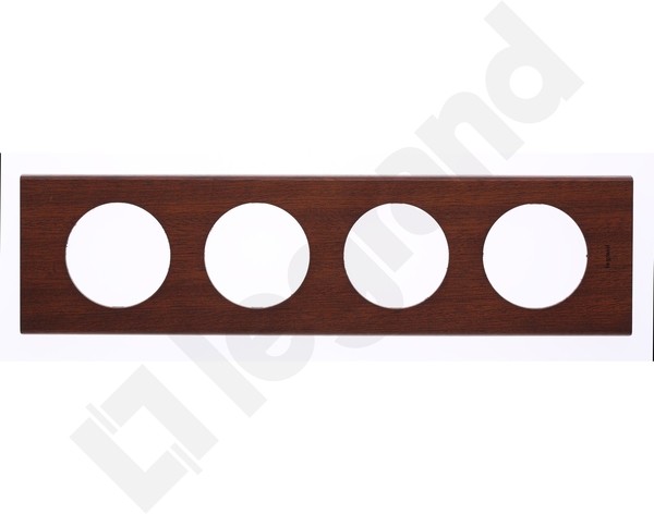 Legrand Celiane Ramka mahoń x4 poz/pion 069224