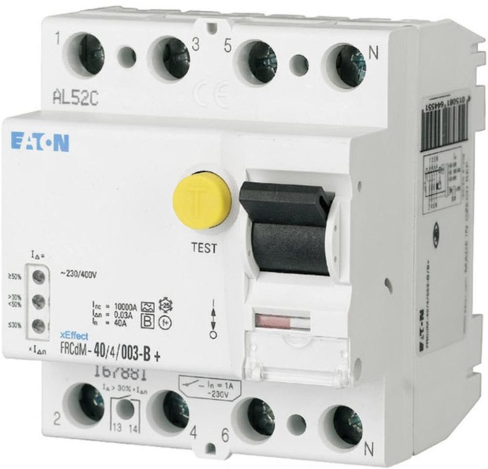 Eaton Wyłącznik róznicowoprądowy FRCDM-40/4/003-G/B 167893 40 A