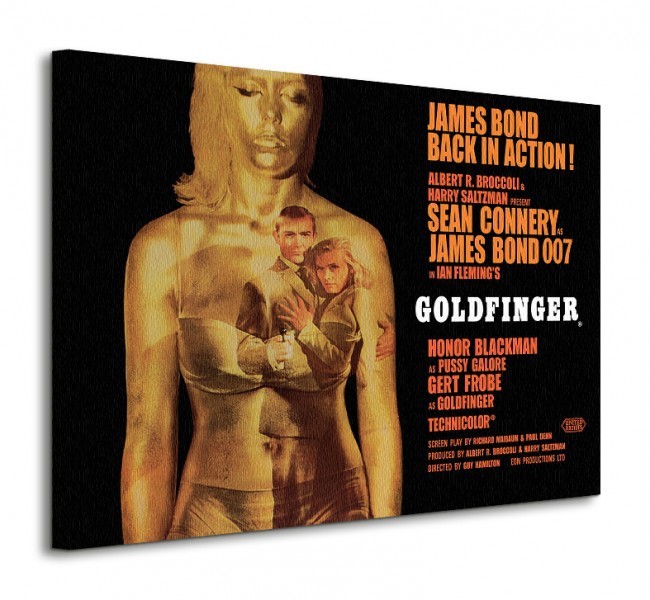 Art group Digital James Bond (Goldfinger - Projection) - Obraz na płótnie WDC90101