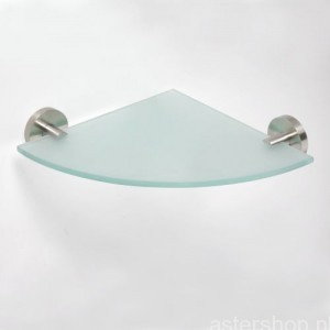 Bemeta Półka szklana narożna 25x25cm NEO 104102015