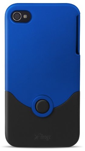 iFrogz iPhone 4 Luxe Original pokrowiec niebiesko-czarny z wytrzymałego poliwęglanu 2 obudowa etui samtenes uczucie metalowe efektów intensywne kolorze