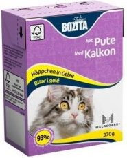 Bozita z Indykiem kawałki w galaretce Kartonik 370g NBOZ3937