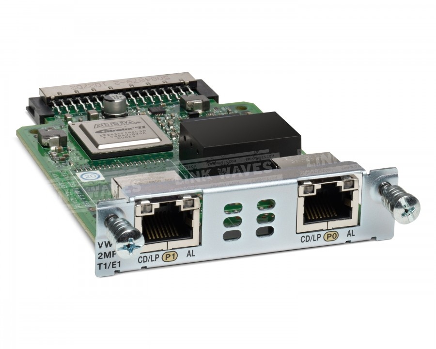 Cisco 2-Port 3rd Gen Multiflex Trunk Voice/WAN Int. Card - T1/E1 VWIC3-2MFT-T1/E1=