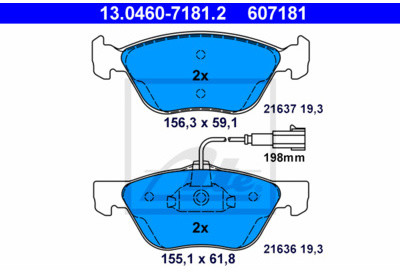 ATE (Continental Aftermarket GmbH) 13.0460-7181.2