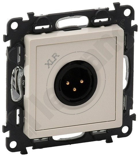 Legrand Valena Life Gniazdo męskie XLR 3 biegunowe Kremowy - 753274