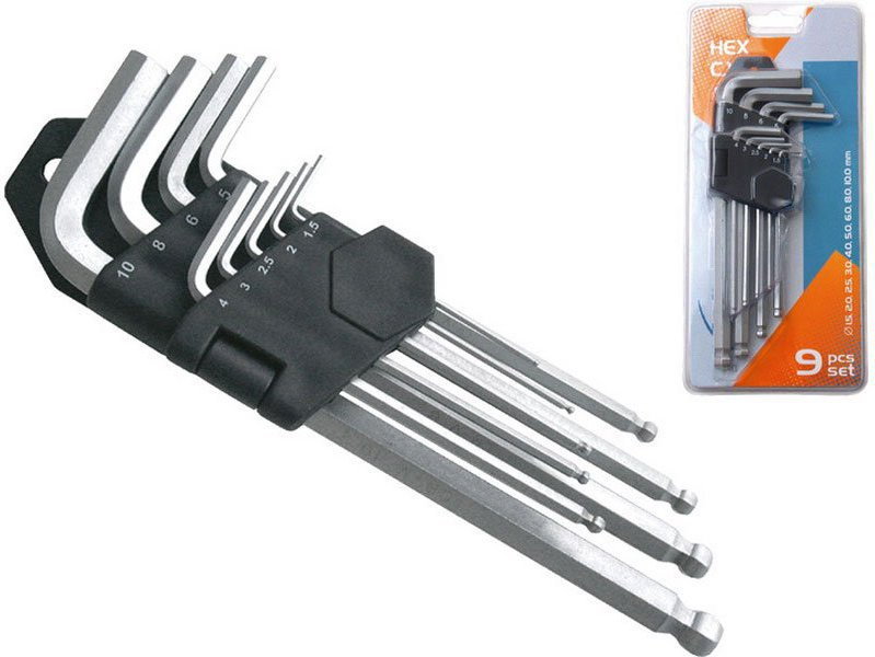 Extol PREMIUM L-klucz imbus zestaw 9 szt. 6609