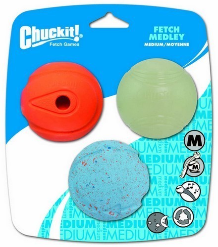 Chuckit! Fetch Medley Medium 3pak [520520] 11 cm457