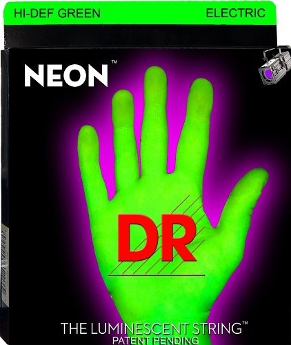 DR E-EDN 9/46 hidef Lite firmy Heavy gitary neonowy zielony DR E NEON NGE- 9/46