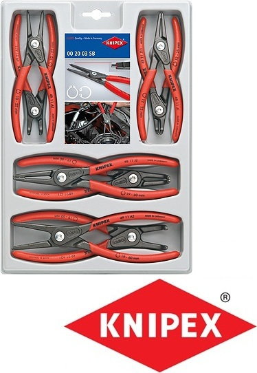 Knipex Zestaw precyzyjnych szczypce do pierścieii osadczych sprężynujących (00 (00 20 03 SB)