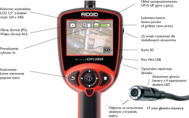 RIDGID Kamera inspekcyjna SeeSnake microEXPLORER 30063