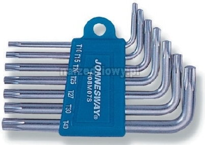 Jonnesway (R) Zestaw 7 kluczy kątowych torx H08M07S