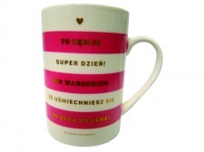 Pan Dragon PAN DRAGON Kubek Life & Love - Uśmiech 0000024065
