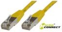 MicroConnect Kabel CAT 5E FTP 0.5m PVC Żółty B-FTP5005Y