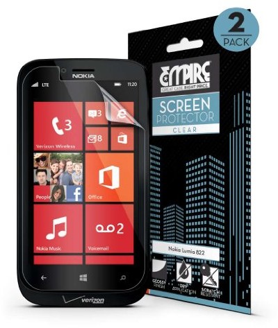 Empire Premium Przezroczyste folia ochronna do wyświetlacza Film for Nokia Lumia 822  2 Pack EE5OOL822