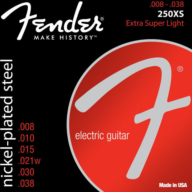 Fender struny do gitary elektrycznej Nickel Plated Steel "8-38" 250XS