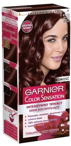 Garnier Color Sensation Krem koloryzujący 4.15 Icy Chestnut- Mroźny kasztan