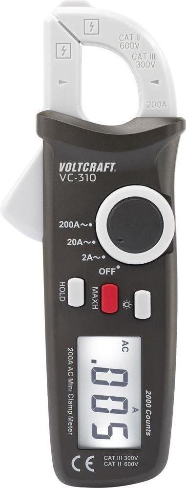 Voltcraft Miernik cęgowy cyfrowy VC-310 CAT II 600 V CAT III 300 V