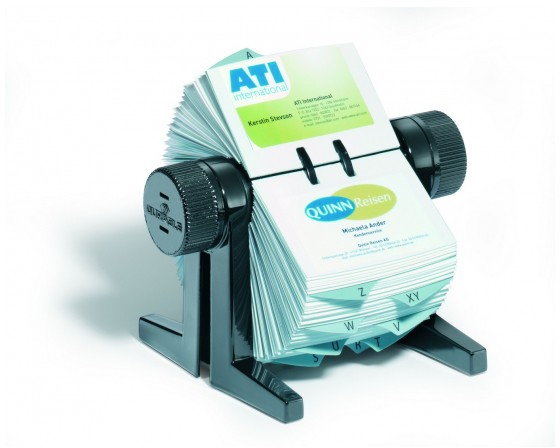 Durable Wizytownik obrotowy Visifix Cubo na 300 wizytówek czarny 2447-01