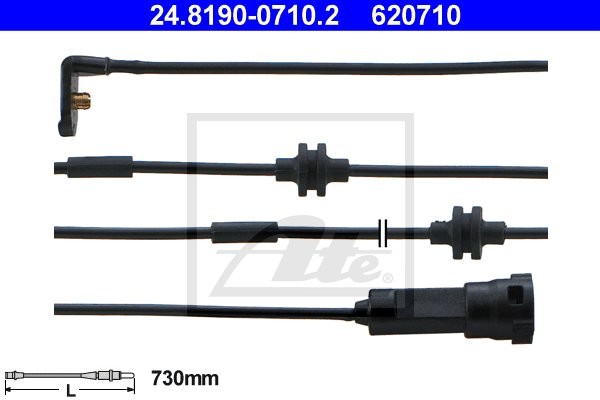 ATE CZUJNIK KLOCKÓW HAM  24.8190-0710.2 OPEL OPEL OMEGA B 2.0 94-00