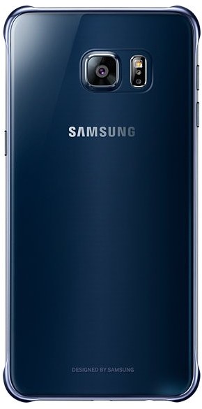 Samsung Clear Cover S6 Edge+ Czarny-Niebieski EF-QG928CBEGWW