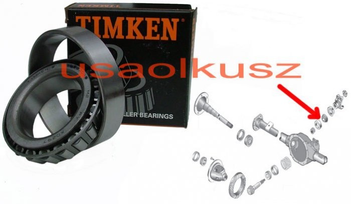 TIMKEN Łożysko wałka ataku pinion OUTER tylnego mostu Dana44 Jeep Grand Cherokee
