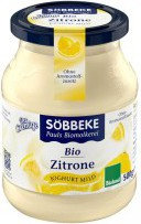 Sobbeke (nabiał z mleka krowiego) JOGURT CYTRYNOWY 7,5% BIO 500 g (SŁOIK) - SOBB
