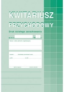 Michalczyk&Prokop Druk Kwitariusz Przychodowy A5 400-3 MP068