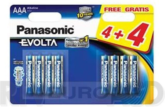 Panasonic AAA Evolta 8 szt. LR3EGE/8BW