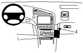 Brodit 852654 Brodit ProClip 852654 Angled mount zapewnia Acura CL 01  03 7320288526546