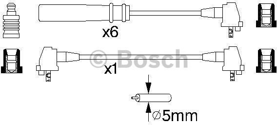 Bosch Zestaw przewodów zapłonowych 0 986 356 937