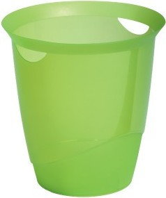 Durable Kosz na śmieci TREND 16 l jasnozielony transparentny