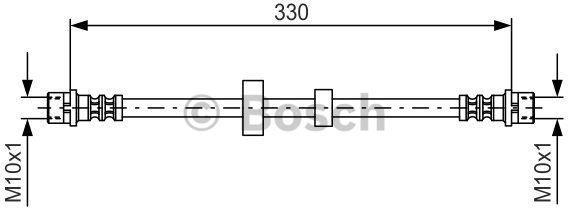 Bosch Przewód hamulcowy elastyczny 1 987 476 411
