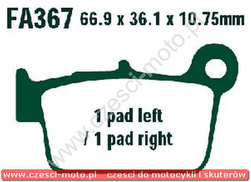 EBC Klocki hamulcowe FA367/2TT