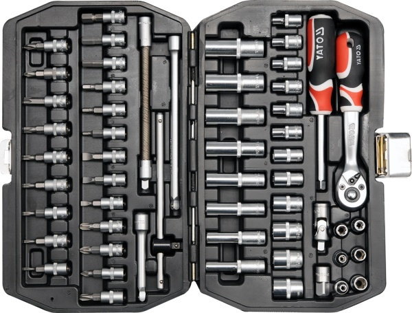 Yato Zestaw narzędziowy 1/4,kpl. 56 szt, xs YT-1450