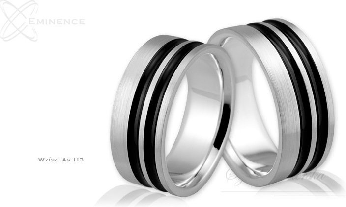 Eminence Obrączki srebrne - wzór Ag-113