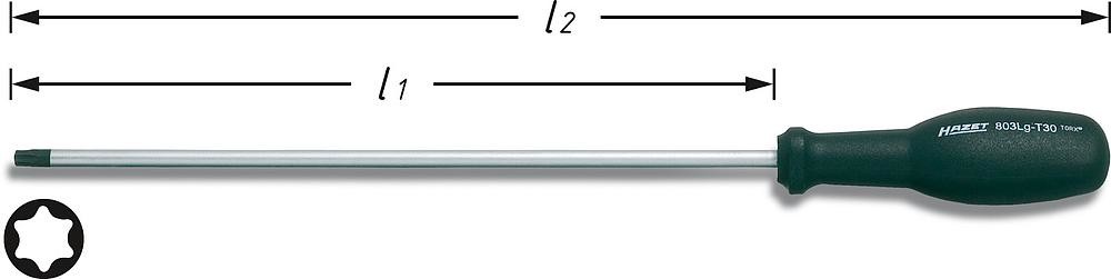 Hazet 803LG-T15, T 15, stal chromowo-wanadowa