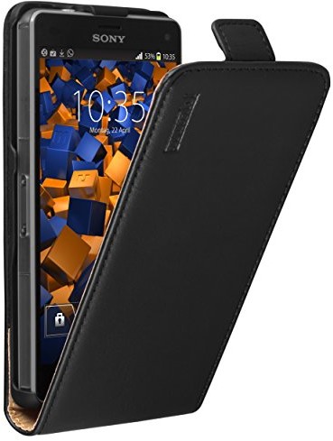 Mumbi Premium Leder Flip Case Sony Xperia Z3 Compact torba