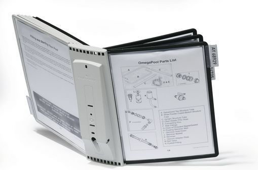 moduł ścienny z 10 panelami A4 czerwono-czarny SHERPA$58 WALL 10 - M1492 NB-1593