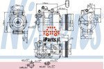 NISSENS Kompresor klimatyzacji 89073