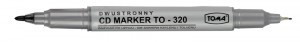 Toma Marker dwustronny do CD/DVD TO-320 CZARNY
