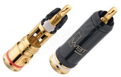 Wtyki RCA - Chinch WBT-0102Cu (2 szt.)