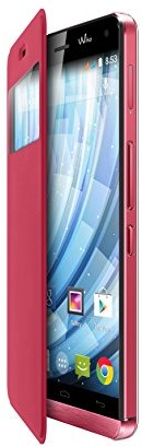 Wiko 93541 Original Flip Cover koralle für Getaway Smartphone