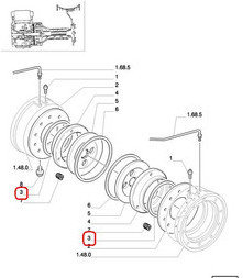 CNH USZCZELKA HAMULCÓW 87388221