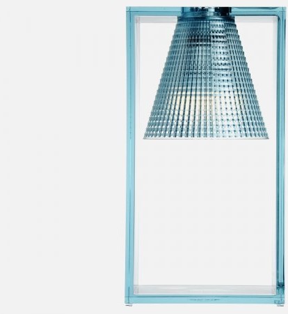 Kartell Lampa Stołowa Light-Air transparentna niebieska - 9135-AZ
