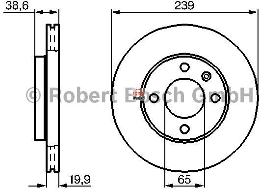 BOSCH Tarcza hamulcowa 0 986 478 017