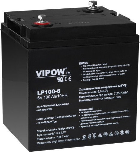 Vipow Akumulator żelowy 6V 100Ah
