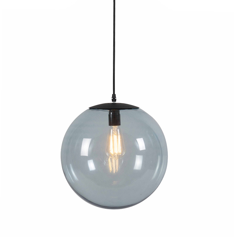 QAZQA Nowoczesna lampa wisząca szara 35cm - Pallon