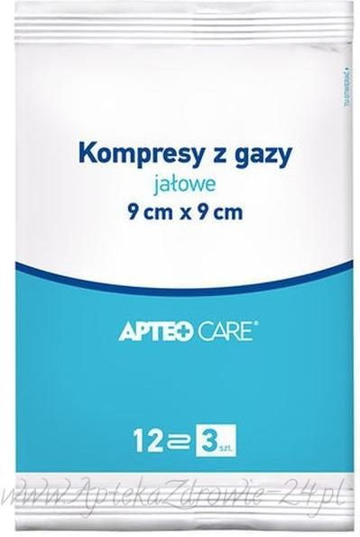 Synoptis PHARMA SP. Z O.O. Kompresy gazowe jałowe APTEO CARE 9cmx9cm 9056110