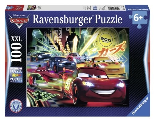 Ravensburger Puzzle 100 XXL Auta Neon